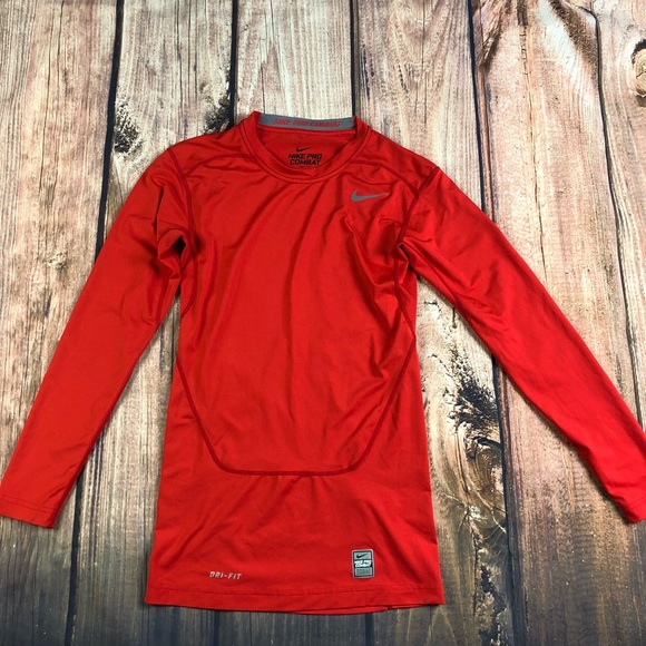 red long sleeve dri fit